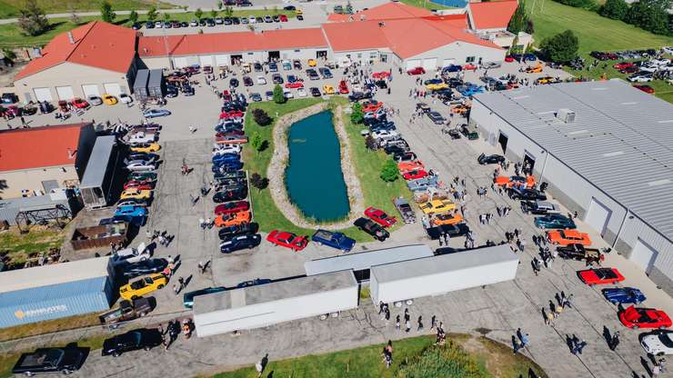 Cars on display at a RM Cars & Coffee event in 2024. (Photo via RM Auto Cars & Coffee on Facebook)