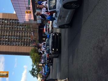 The Windsor Spitfires were greeted by hundreds of fans during the team's Mastercard Memorial Cup championship parade, May 31, 2017. (Photo courtesy of Colin Botten)