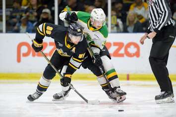 The Sarnia Sting host the London Knights in Game four of the Western Conference final. May 3, 2023 (Metcalfe Photography)