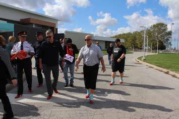 Walk a Mile in Her Shoes event in Chatham on October 8, 2019 (Photo by Allanah Wills)