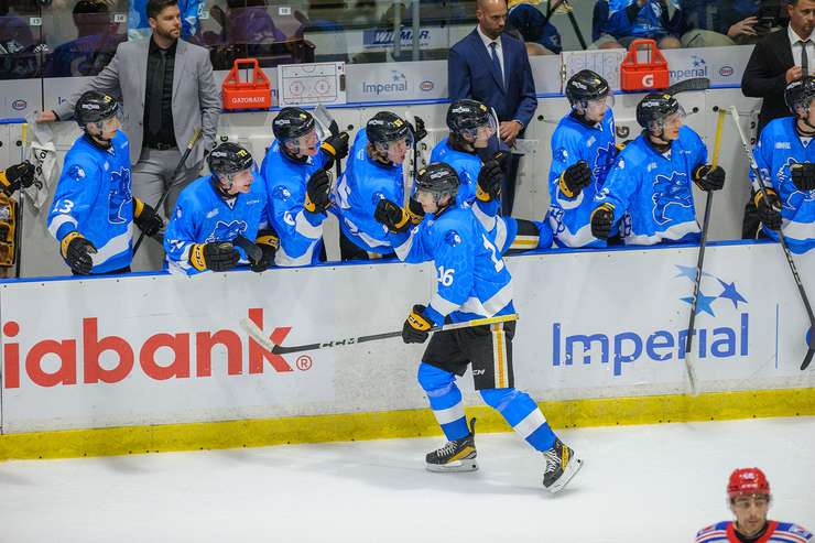 Kitchener Rangers visit Sarnia Sting October 4, 2023. Photo by Metcalfe Photography. 