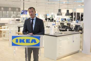 IKEA Canada President Stefan Sjostrand at Windsor's IKEA grand opening, April 4, 2016. (Photo by Jason Viau)