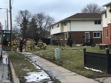 Colborne Road Fire, December 30, 2021. Photo by Sue Storr.