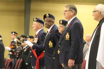 Remembrance Day ceremony at the John D. Bradley Centre, November 11, 2016 (Photo by Jake Kislinsky)