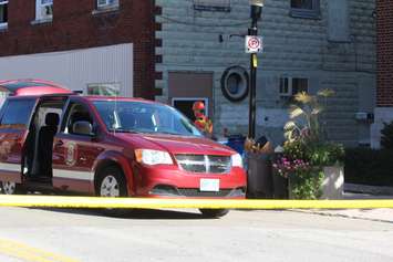 The scene of a fatal apartment fire in Wallaceburg, September 27, 2016 (Jake Kislinsky)