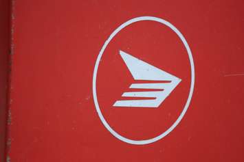 Canada Post logo.  (Photo by Adelle Loiselle)