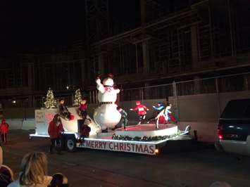 The Chatham Santa Claus  Parade progresses through downtown Chatham, November 14, 2014. (Photo by Mike James)