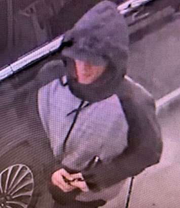 Chatham-Kent police are asking for tips to identify a suspect. December 8, 2020. (Photo courtesy of CKPS).