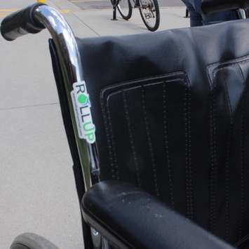 A Wheelchair refurbished and donated by RollUP. (Photo supplied by RollUP Solutions)