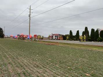 Structure fire on Pain Court Line. December 16, 2020. (Photo by Allanah Wills).