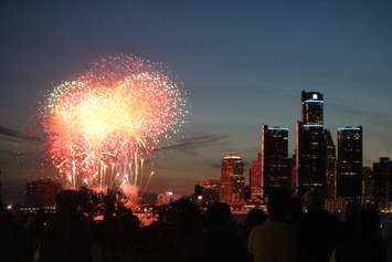 The 60th Ford Fireworks on the Windsor riverfront. Photo by Mark Brown/Blackburn News.