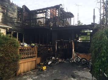 Murphy Rd. House Fire June 25, 2015. BlackburnNews.com photo by Aaron Zimmer.