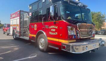 LaSalle Fire Service truck, September 2025. (Photo by Maureen Revait) 