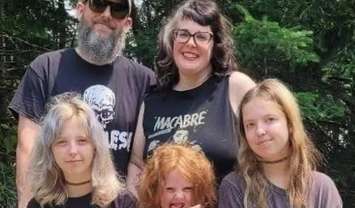 (Photo courtesy of Christine Docherty of family involved in a fiery crash on Saturday night)