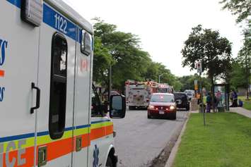 A fire in an apartment at 2930 Wildwood Dr. in Windsor is under investigation.  (Photo by Adelle Loiselle)