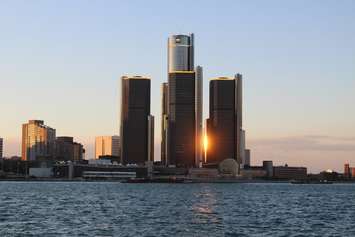 The set up for the 2016 Ford Fireworks, June 27. 2016. (Photo by Maureen Revait)