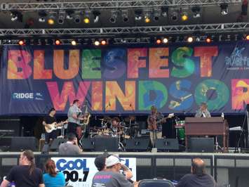 Music performers and music lovers gather at Windsor's Riverfront Festival Plaza for the 21st annual Bluesfest. (Photo by Blackburn Radio's Summer Patrol)