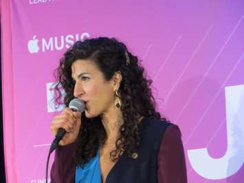 Laila Biali at the 2019 Juno Gala Dinner and Awards at the London Convention Centre, March 16, 2019. (Photo by Miranda Chant, Blackburn News)
