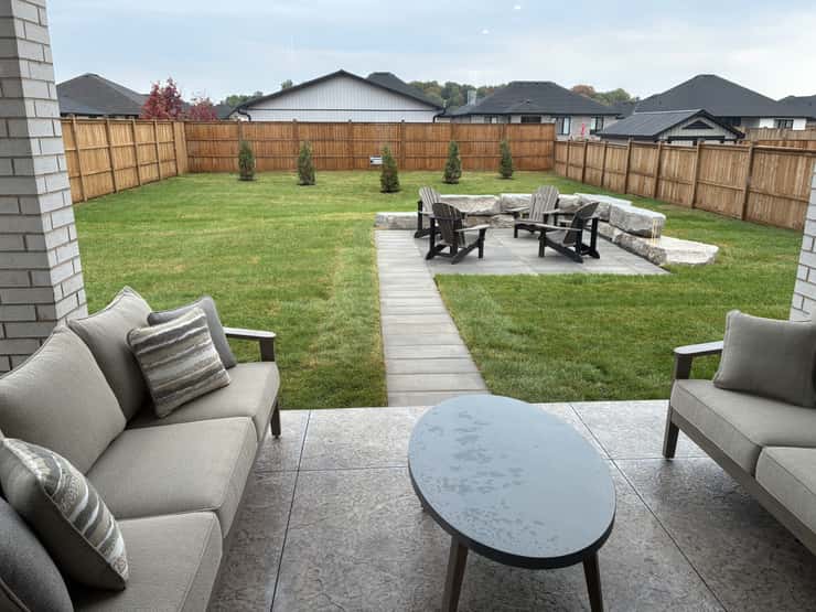 The backyard of the 2027 Bluewater Health Foundation Dream Home. October 1, 2026. (Photo by Natalia Vega)