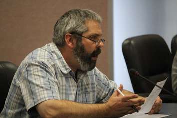 Windsor resident Paul Synnott attends the city council debate regarding the hiring of an in-house auditor general on October 29, 2015. (Photo by Ricardo Veneza)