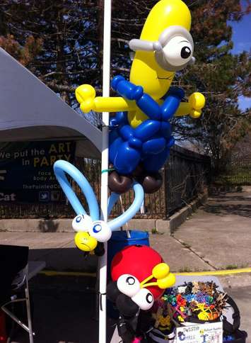 Kids Help Phone event 2015 handing out most requested Minions to the kids (Photo courtesy of Chris Deacon via Facebook)