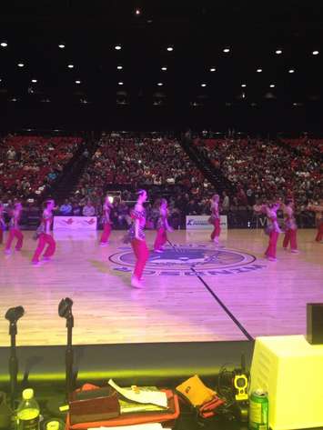 Windsor Express take on the London Lightning, February 3, 2016. (Photo courtesy CoOL Radio Canada)