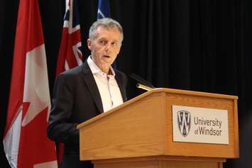 University of Windsor President Alan Wildeman gives his annual address, January 29, 2016.