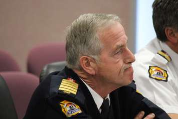 Windsor Fire  Rescue Chief Bruce Montone at Windsor City Council, March 23, 2015. (Photo by Mike Vlasveld)