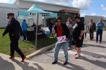 Walk a Mile in Her Shoes event in Chatham on October 8, 2019 (Photo by Allanah Wills)