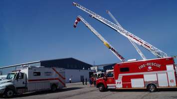 Display at Emergency Preparedness Day. Photo by Jake Jeffrey. May 6, 2016 (blackburnnews.com)