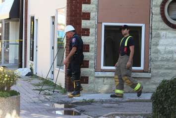 The scene of a fatal apartment fire in Wallaceburg, September 27, 2016 (Jake Kislinsky)