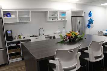 The break room at the new YA Canada facility at 730 Richmond St. in Chatham. September 8, 2016. (Photo by Jake Kislinsky)