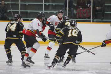 The Wallaceburg Lakers play the Blenheim Blades on Sept. 28, 2016. (Photo courtesy of Jocelyn McLaughlin)