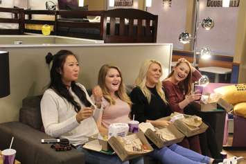 The Steakcation winners at the Taco Bell on St. Clair St., in Chatham. October 17, 2016. (Photo by Natalia Vega)
