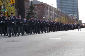 Remembrance Day ceremony at the Cenotaph in Victoria Park in London, November 11, 2016. (Photo by Miranda Chant, Blackburn News.)