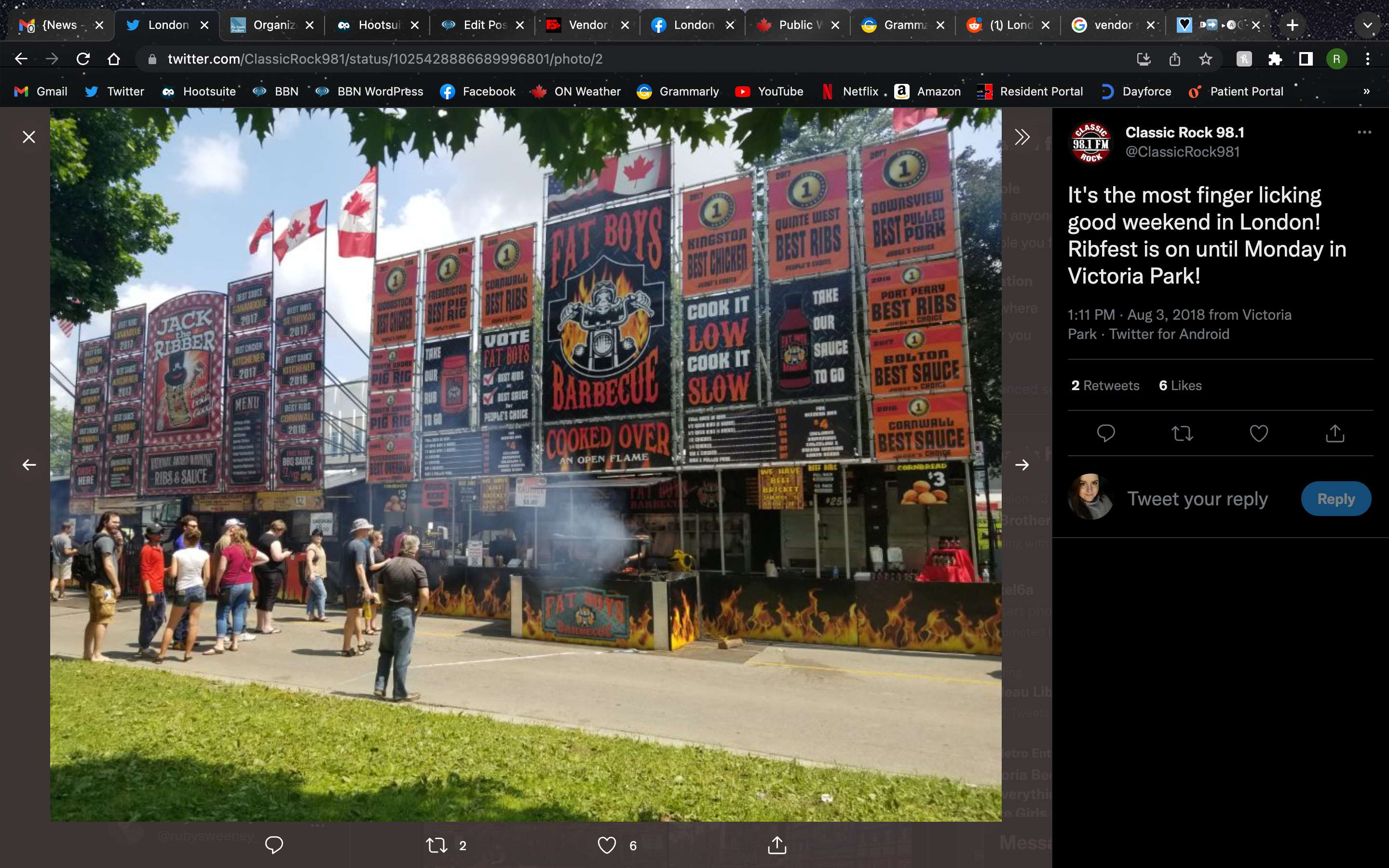 London Ribfest returns to Victoria Park