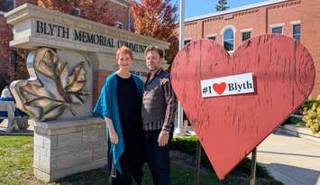  Artistic Director Gil Garratt and Oscar Award nominee, author, Emma Donoghue (Photo provided by Blyth Festival