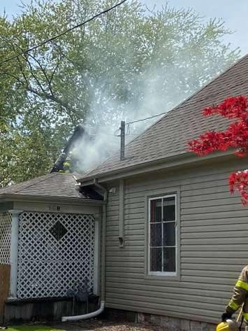 West Street house fire. May 17, 2021. (Photo via CKFRS)