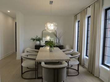 The dinning room at 3536 Grand Oak Crossing. (Photo by Miranda Chant, Blackburn News)