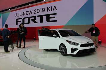Kia unveils its 2019 Forte at the North American International Auto Show in Detroit, January 15, 2018. Photo by Mark Brown/Blackburn News.