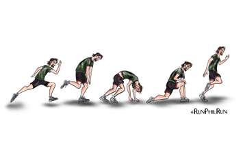 The poster for Phil Main's #RunPhilRun event that will see Phil run, walk or crawl 24 kilometres for 5 straight days during Mental Health Awareness Week, May 6th-10th, 2019. (Blackburn file photo)