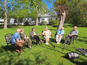 NDP Leader Andrea Horwath visits Charing Cross. (Photo by Paul Pedro) May 13, 2022.