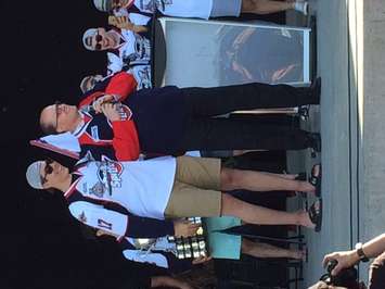 The Windsor Spitfires were greeted by hundreds of fans during the team's Mastercard Memorial Cup championship parade, May 31, 2017. (Photo courtesy of Colin Botten)