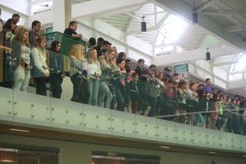Part of the large crowd of students at the 4th annual Pow Wow, St. Clair College SportsPlex, Windsor, June 6, 2019. Photo by Mark Brown/Blackburn News.
