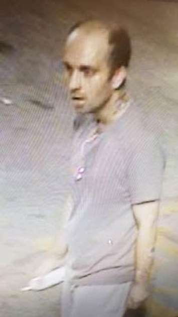 Chatham-Kent police are looking to identify this man in connection with a shoplifting incident at the Walmart in Wallaceburg. (Photo submitted by Chatham-Kent police)