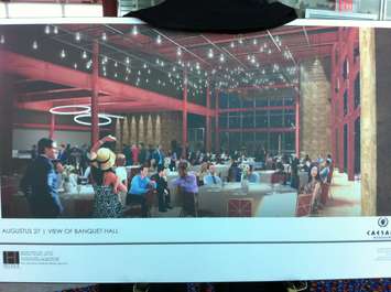 An artist rendering for the Augustus 27 event room at Caesars Windsor. (Photo by Mike Vlasveld) 