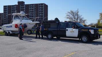 OPP display at Emergency Preparedness Day. Photo by Jake Jeffrey. May 6, 2016 (blackburnnews.com)