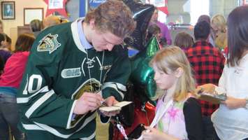 London Knight Christian Dvorak signs autographs at the We're All Stars Celebration in London, February 23, 2016. Photo by Miranda Chant.