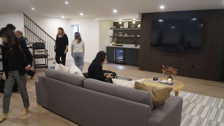 The basement in the Dream Home (Photo by: Lindsay Nwman/ Blackburn Media)