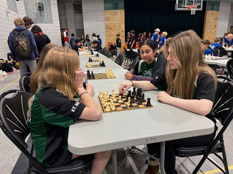 Students compete in the 35th annual St. Clair Catholic District School Board Chess Tournament - May 14/24 (Blackburn Media Photo by Melanie Irwin)